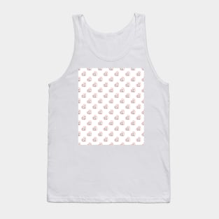 Cute Love Heart And Cats Pattern Tank Top